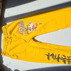 Yellow Naruto joggers